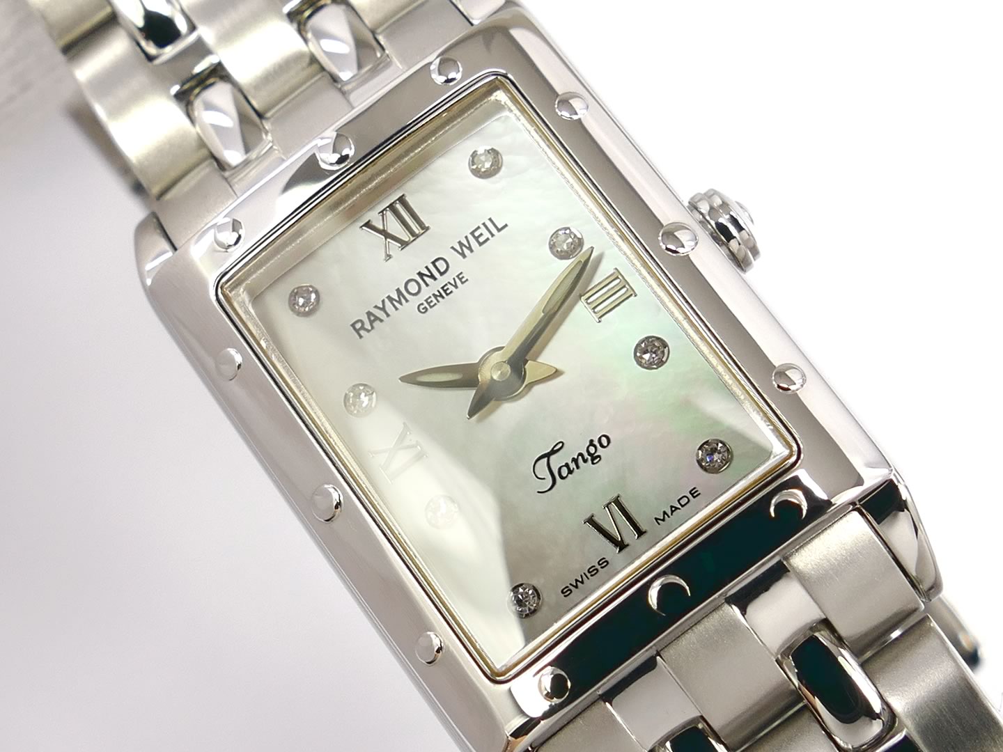 Raymond Weil Tango White 5971-ST-00995 iridescent mother of pearl