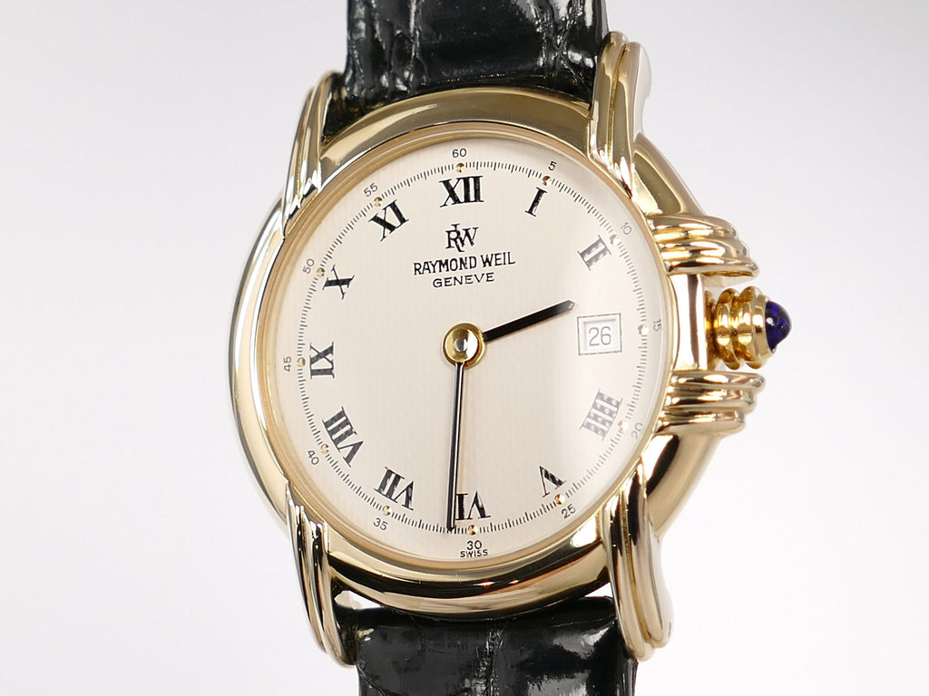 Raymond Weil Traditional 9955 Roman Numeral markers and date display