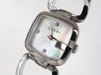 G-Gucci White Mother of Pearl with 3 Diamonds Square YA125502