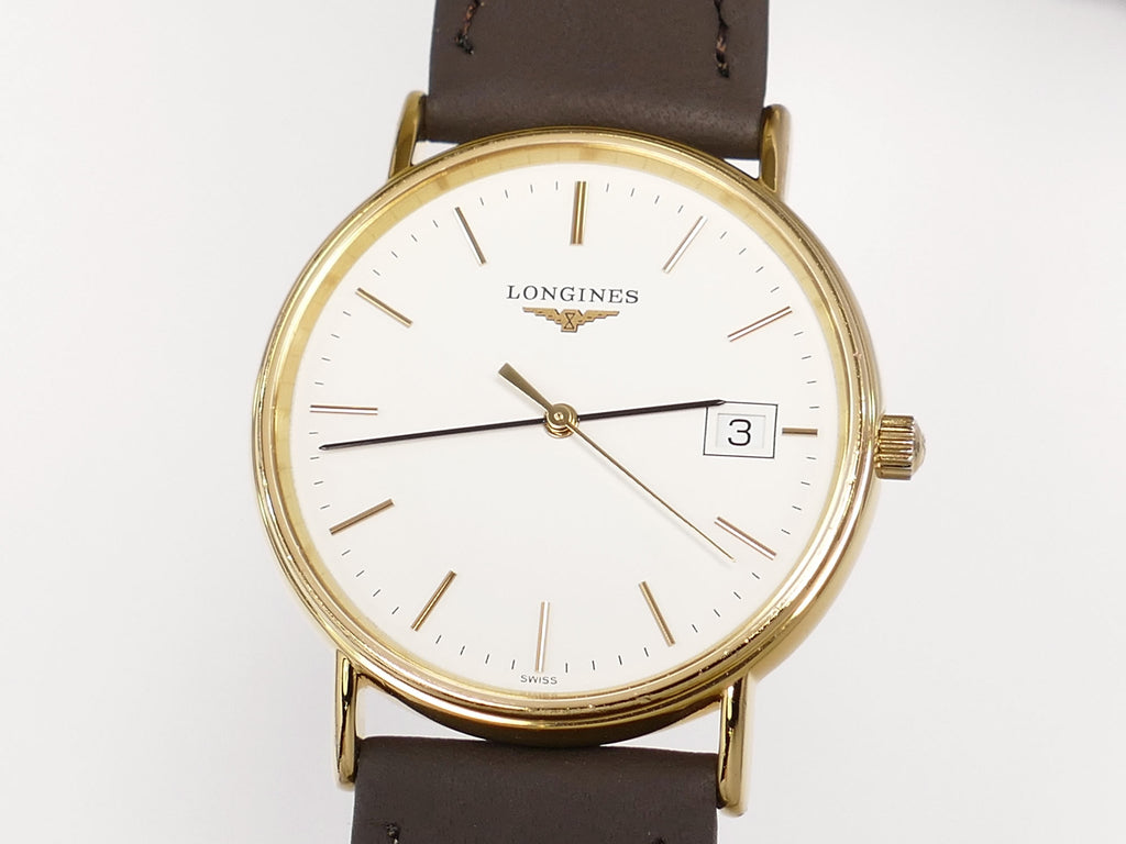Longines Présence Gold PVD with Date L4.720.2.12.2