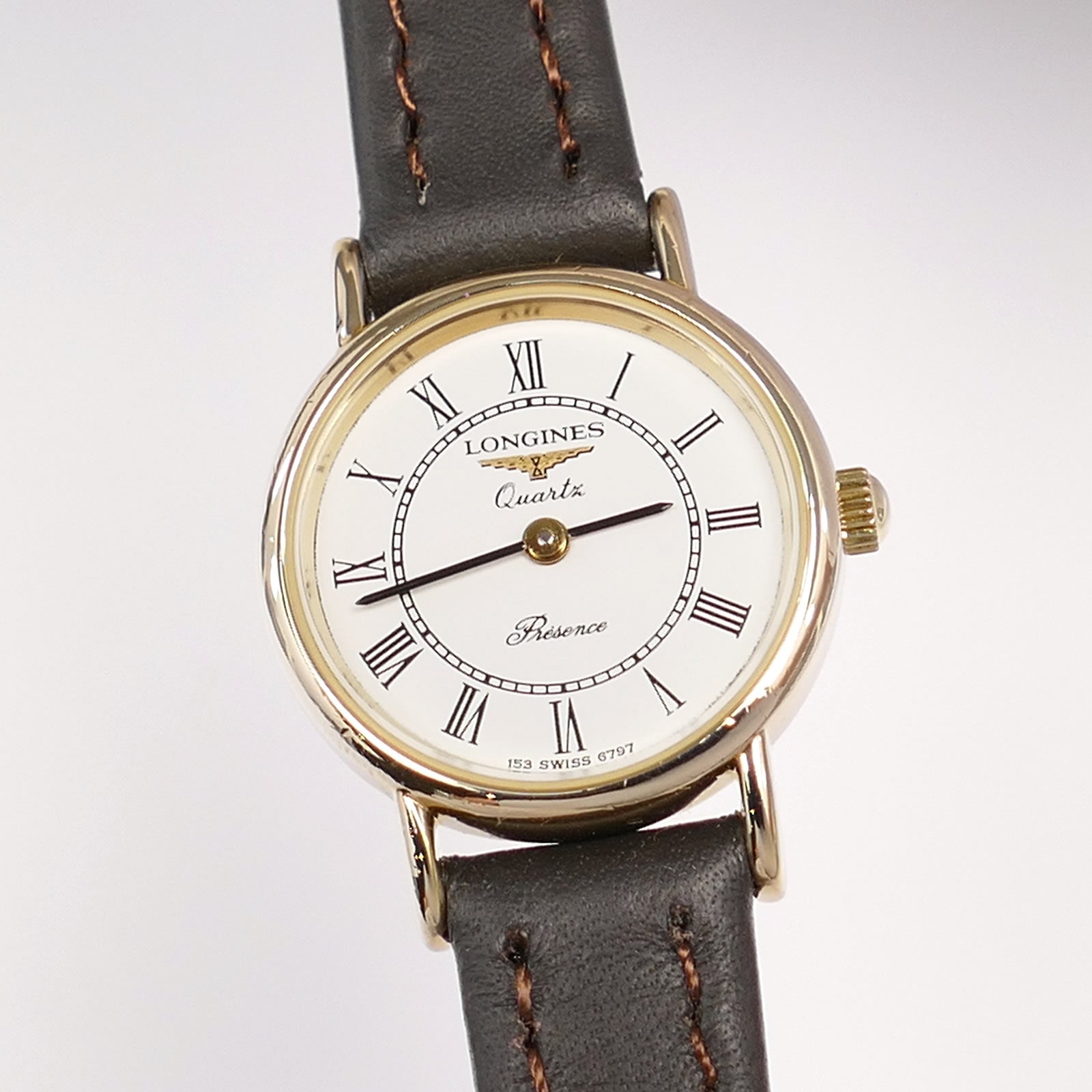 Longines Présence White Dial close up