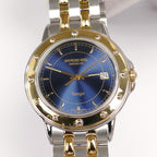 Raymond Weil Tango 5560 Blue Dial Part 18k Gold Plated