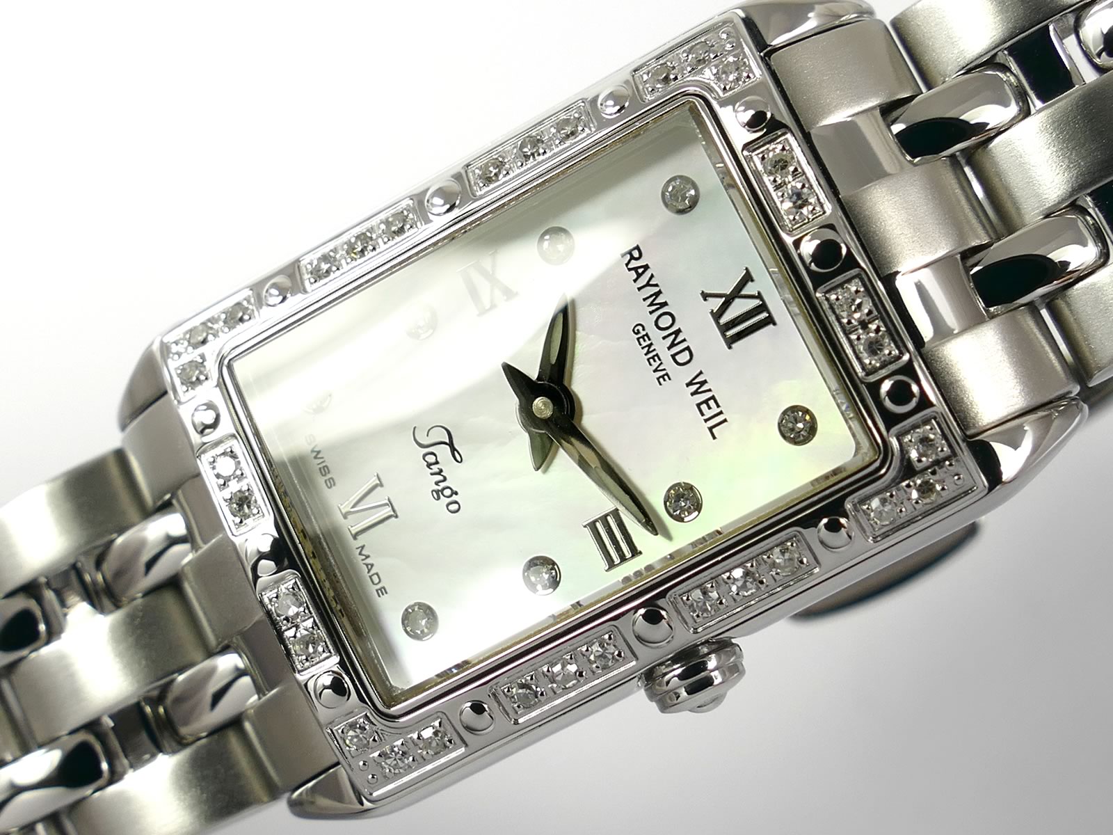 Raymond Weil 5971 White iridescent Mother of Pearl Dial