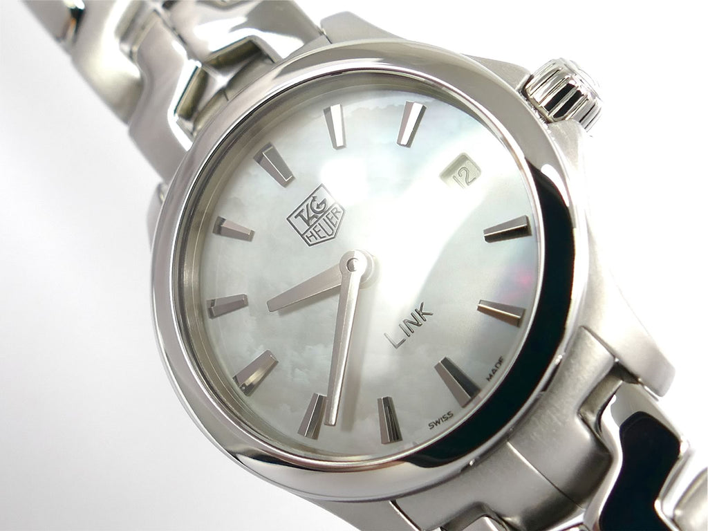 TAG Heuer Link WJF1410.BA0585 iridescent White Mother of Pearl Dial with date