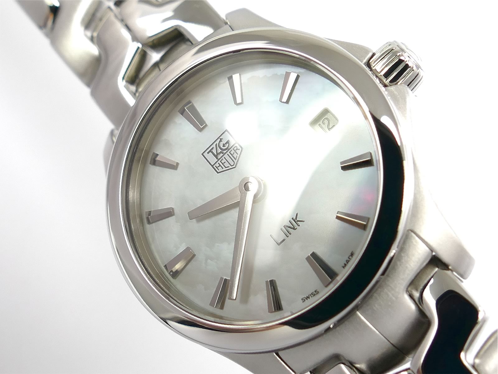 TAG Heuer Link WJF1410.BA0585 iridescent White Mother of Pearl Dial with date