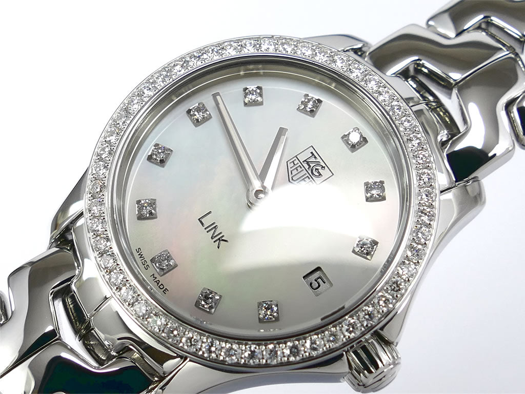 TAG Heuer Link WJF1417.BA0859 iridescent diamond set dial