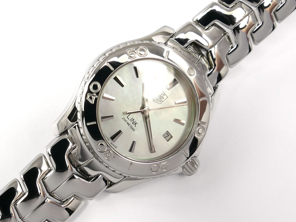 TAG Heuer Link WJ1313.BA0572 Lady White Mother of Pearl WJ1313-0 Date