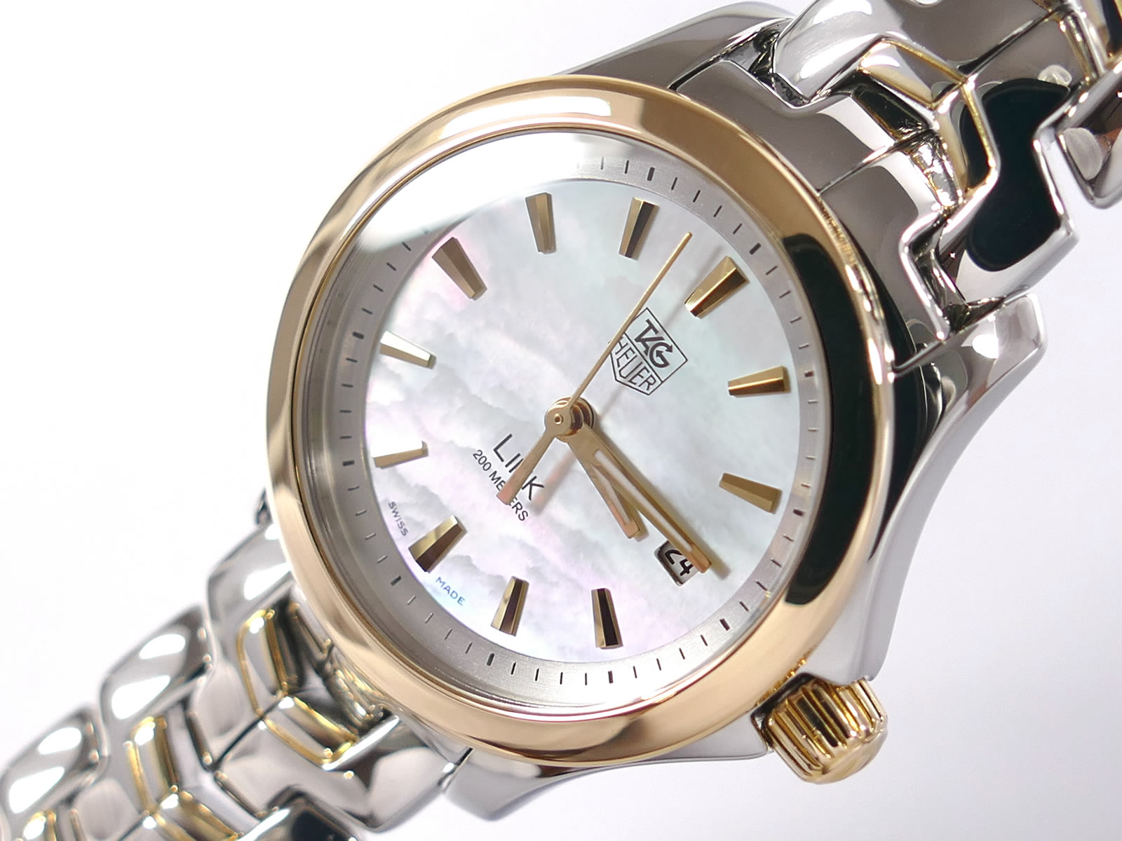 TAG Heuer Link iridescent Mother of Pearl dial WJF1352