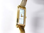 Gucci G-Line 109 Rectangular Iridescent Mother of Pearl Dial YA109525