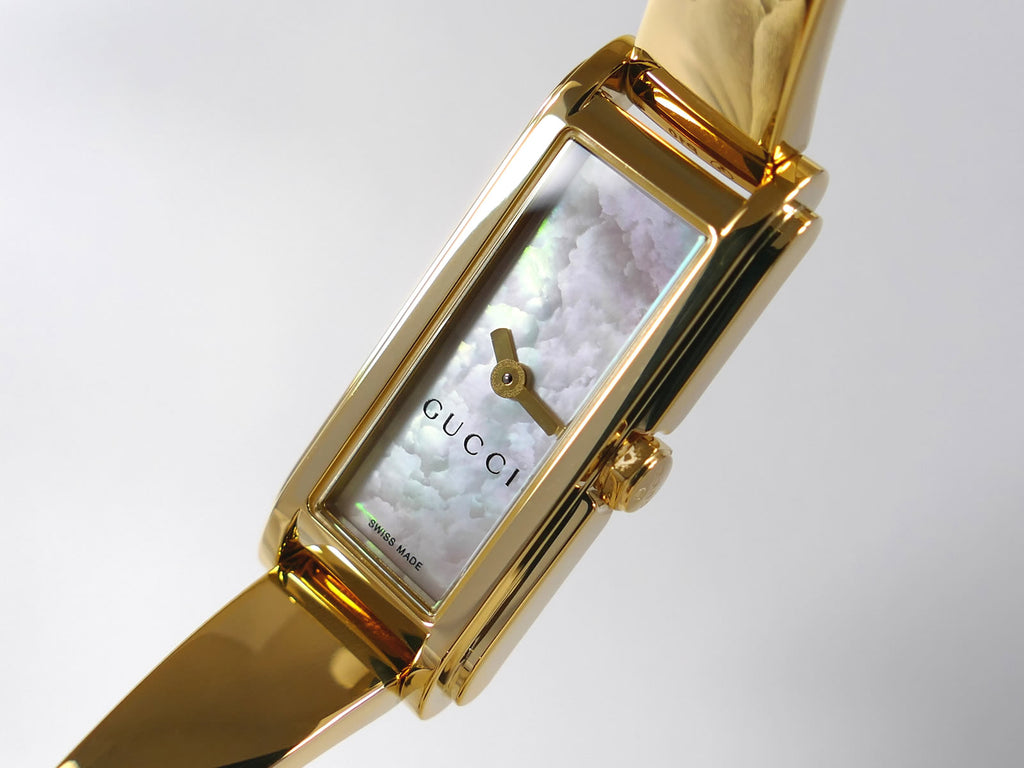 Gucci G-Line Iridescent Mother of Pearl Dial YA109525