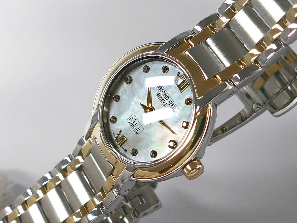 Raymond Weil Othello Iridescent Mother of Pearl & Diamond Dot Markers 2320