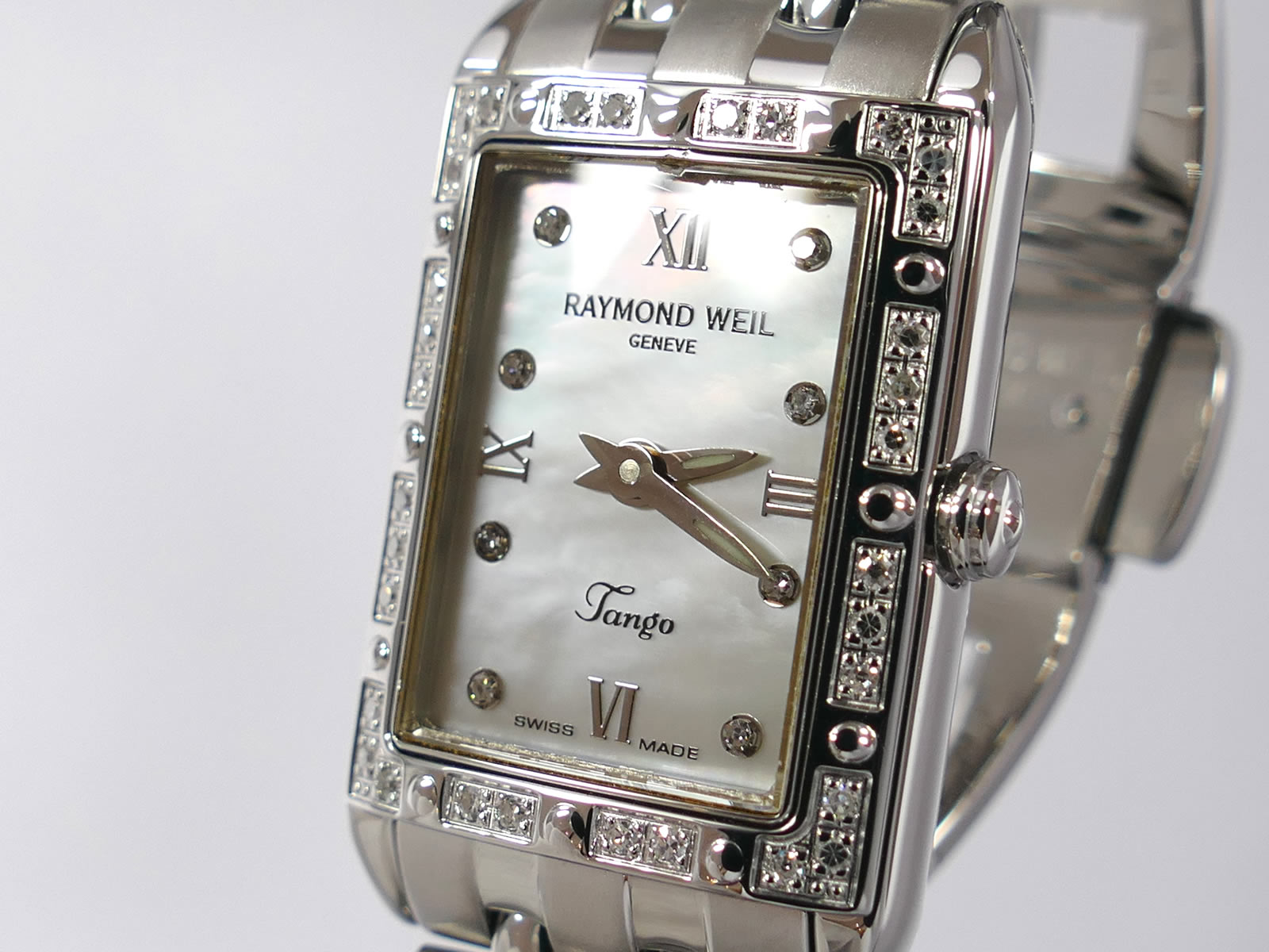 Raymond Weil Tango 5971 Iridescent Mother of Pearl rectangular face