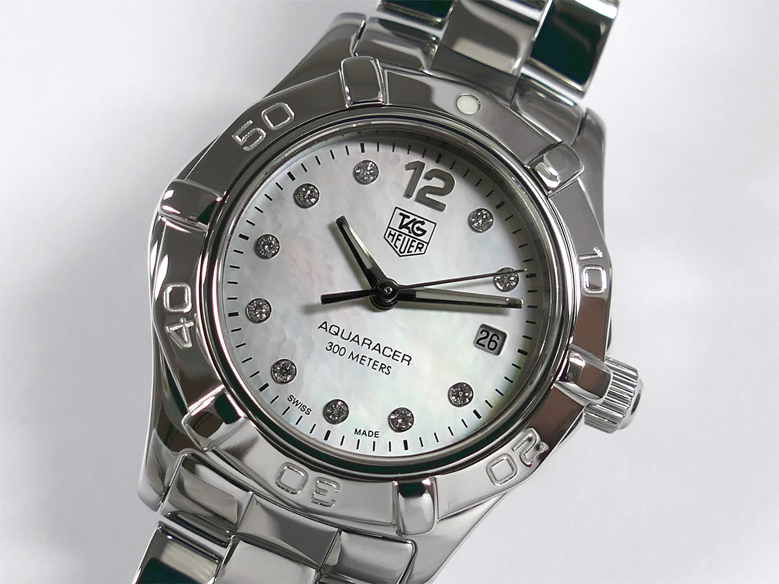 TAG Heuer Aquaracer Iridescent Mother of Pearl WAF1415