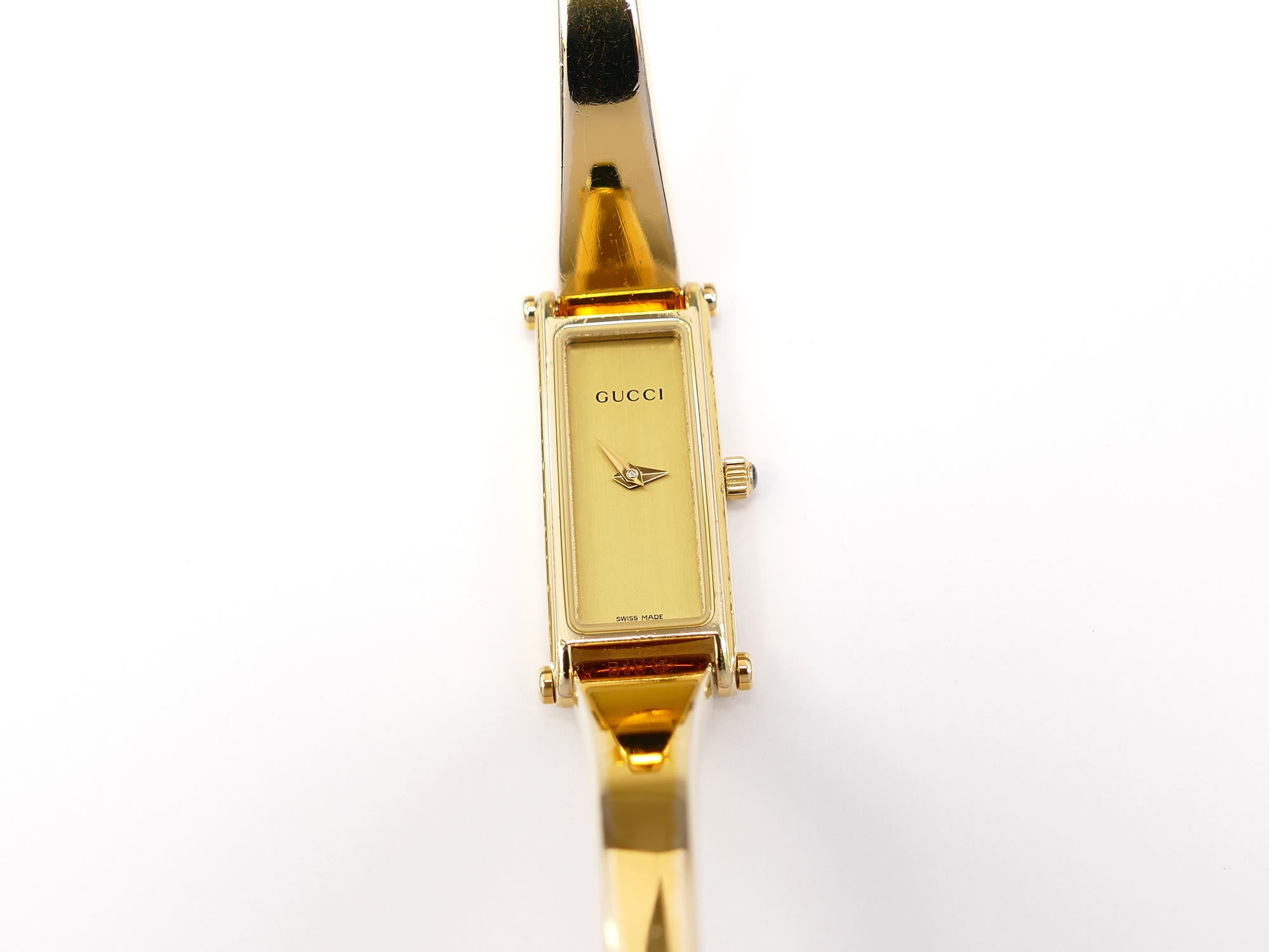 Gucci 1500L Champagne Rectangular Dial