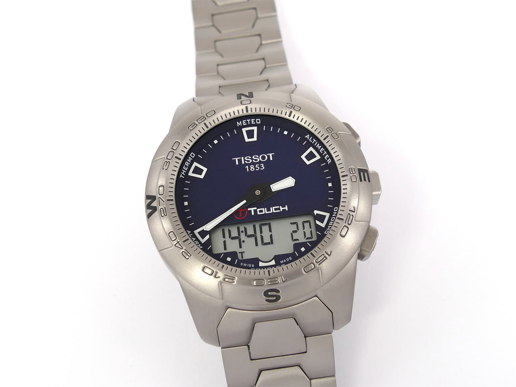 Tissot T-Touch II Blue Dial Titanium T047420A
