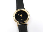 Gucci 3000M Black Dial 18k Gold Plated