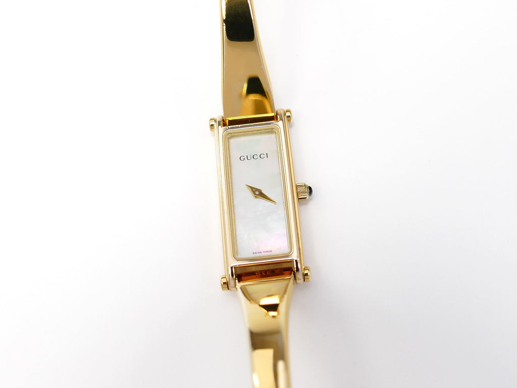 Gucci 1500L White Mother of Pearl Dial 