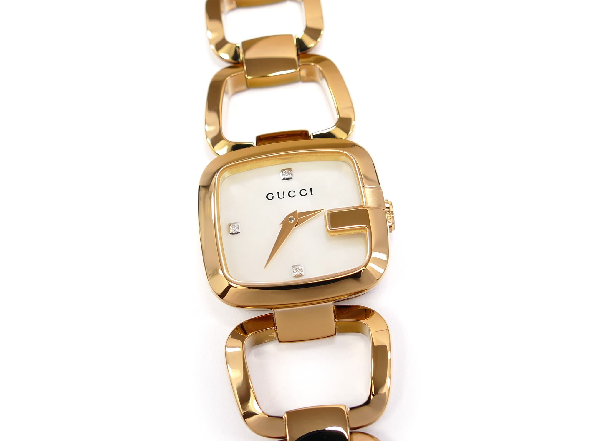 Gucci G 125.5 White Rose Gold