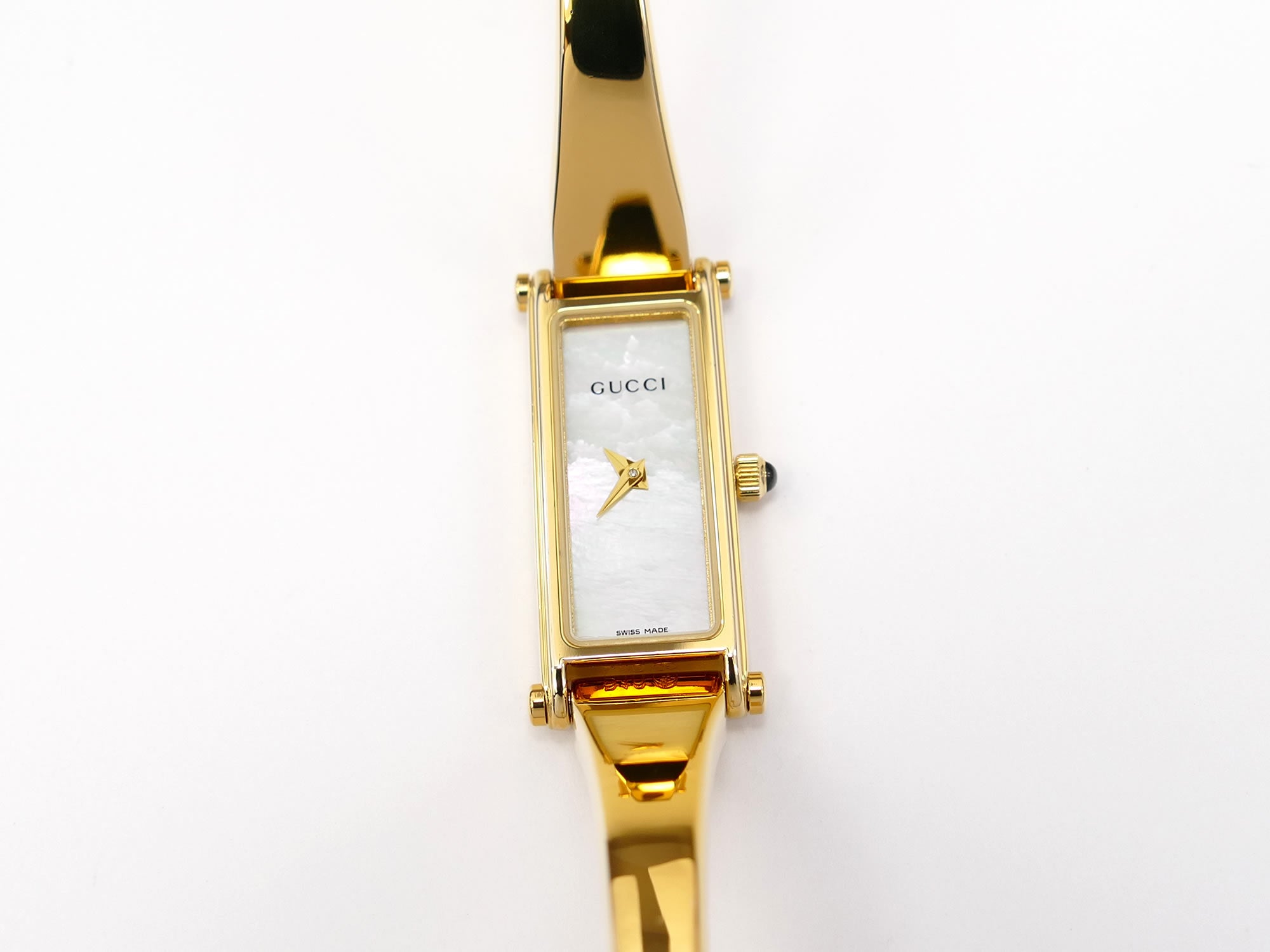 Gucci 1500L White Mother of Pearl Dial 