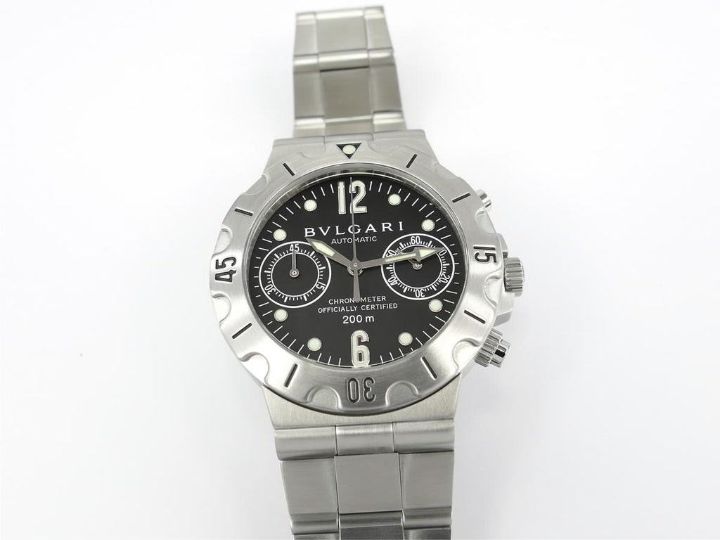 Bulgari Diagono Scuba Chronograph Black SCB38S