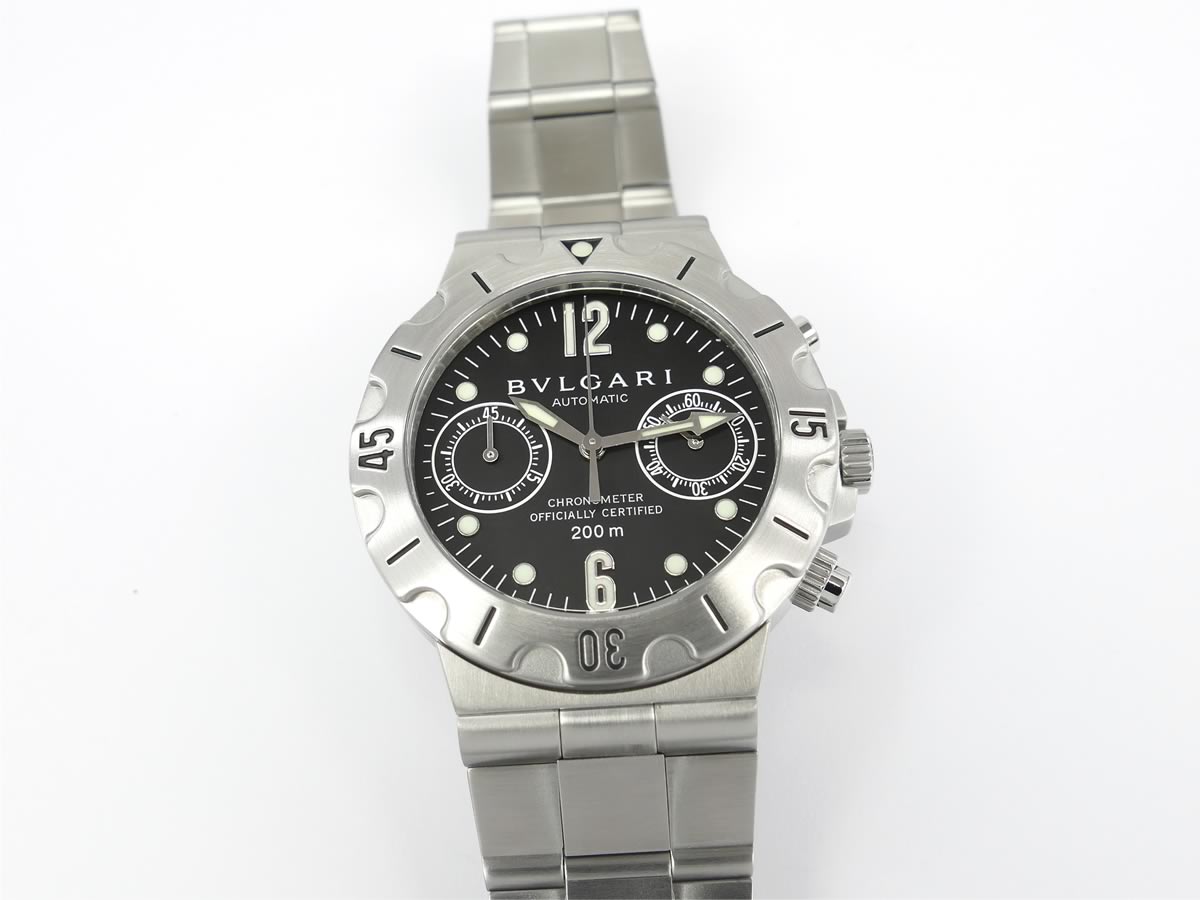 Bulgari Diagono Scuba Chronograph Black SCB38S