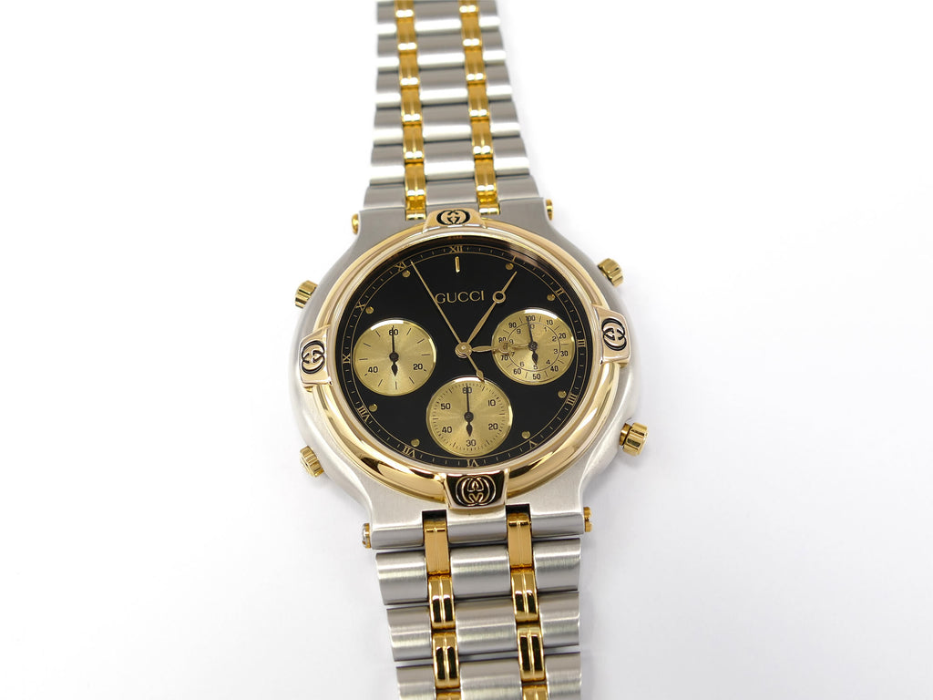 Gucci 9400 Chronograph Black Dial 