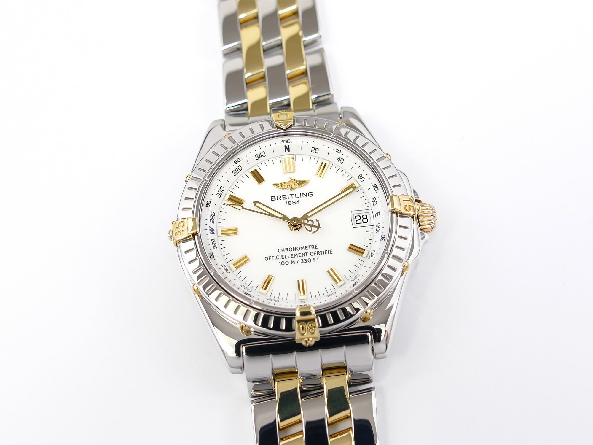 Breitling Wings Chronometer B10350 White Dial