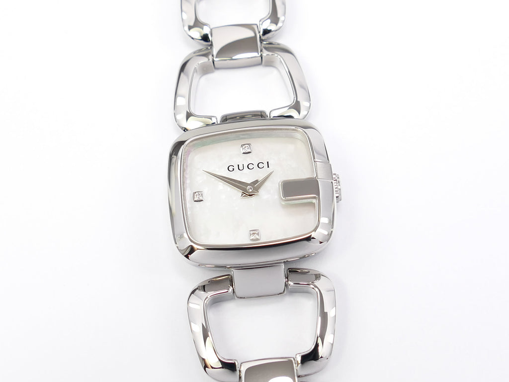 Gucci G 125.5 White Mother of Pearl