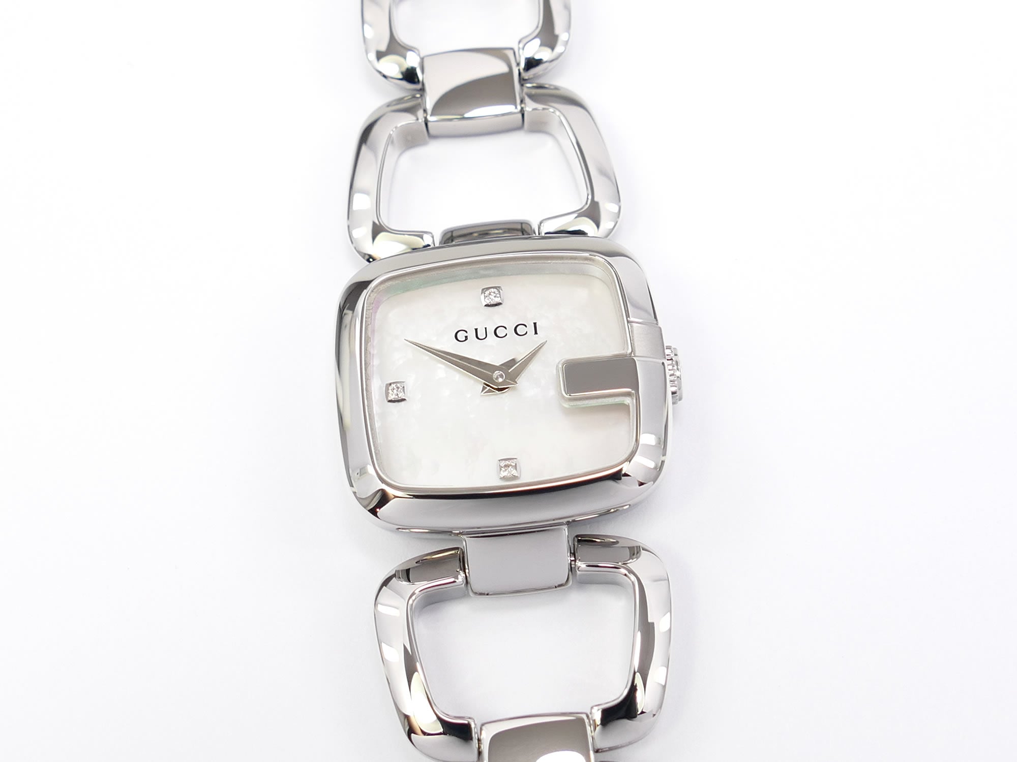 Gucci G 125.5 White Mother of Pearl