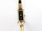 Gucci 1500L Black Rectangular Dial 18k Gold