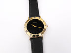 Gucci 3000M Black Dial 18k Gold Plated