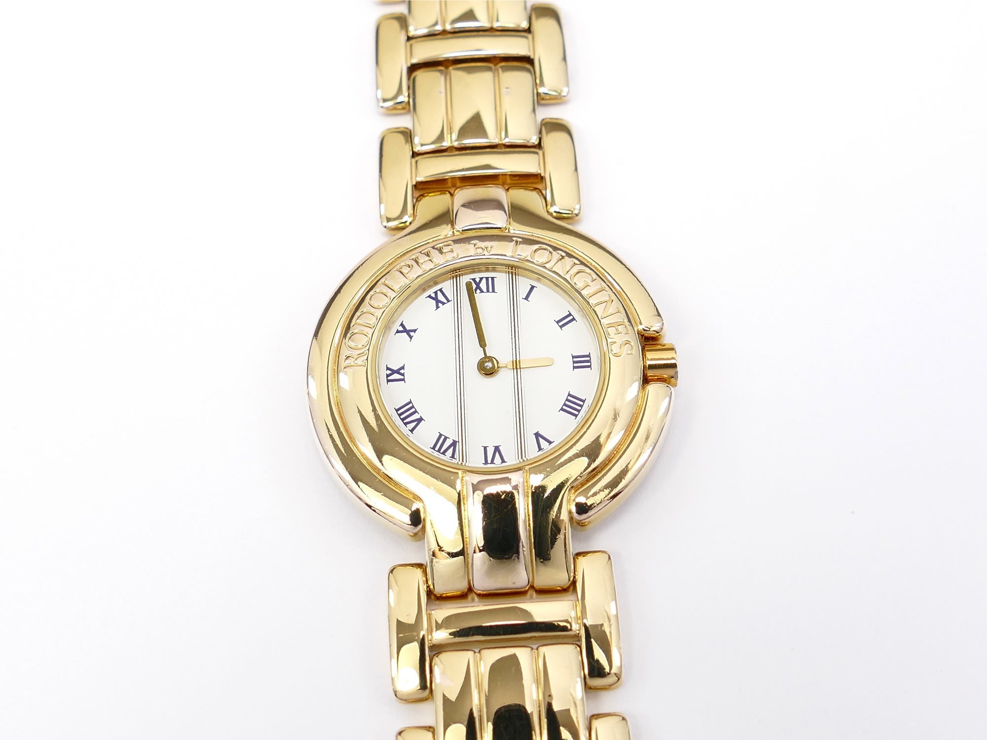Longines Rodolphe Design White Dial 18k Gold Plated
