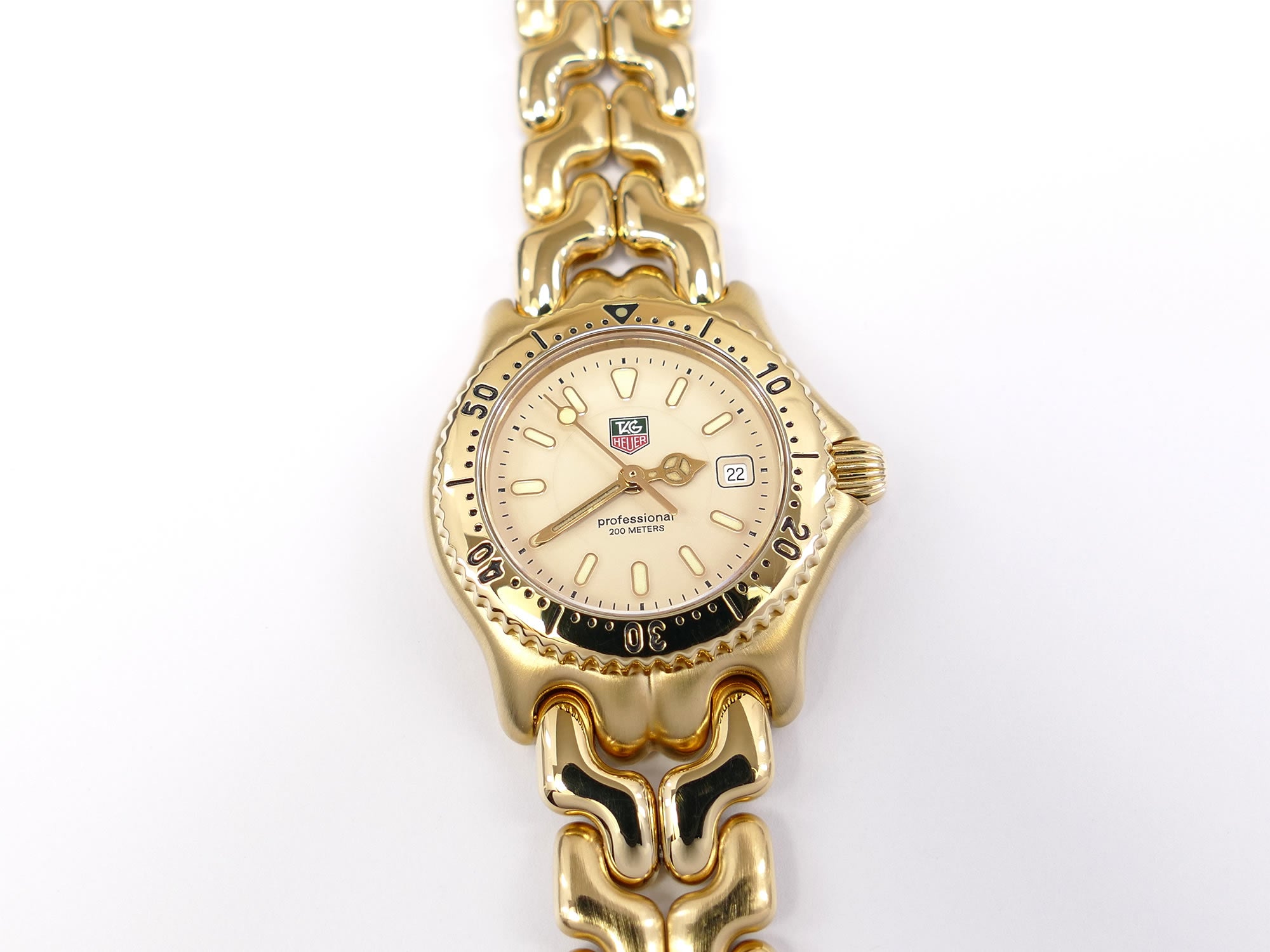 TAG Heuer SEL WG1330-2 Cream Dial 18k Gold Plated