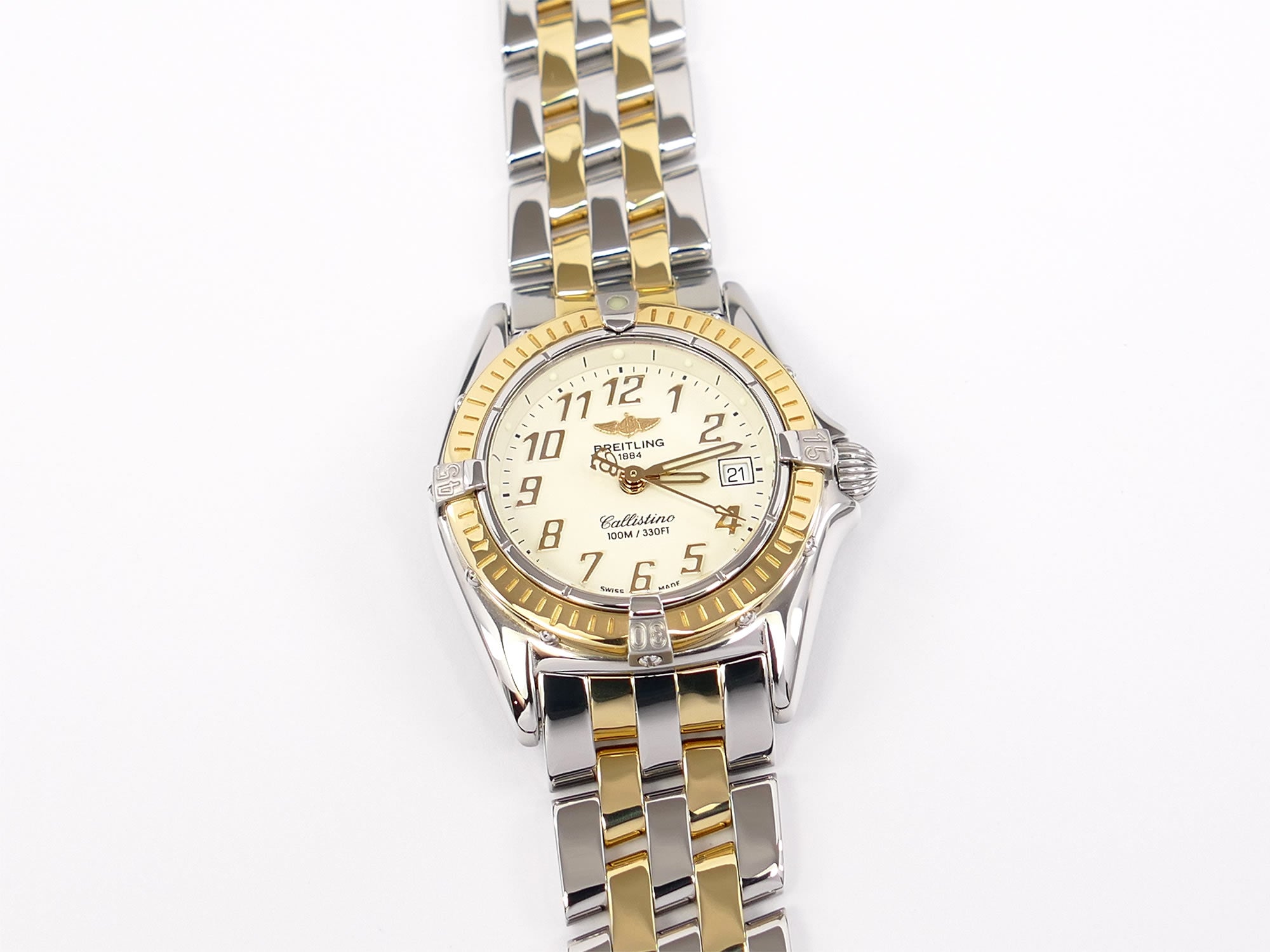 Breitling Callistino D52345 White Arabic Dial