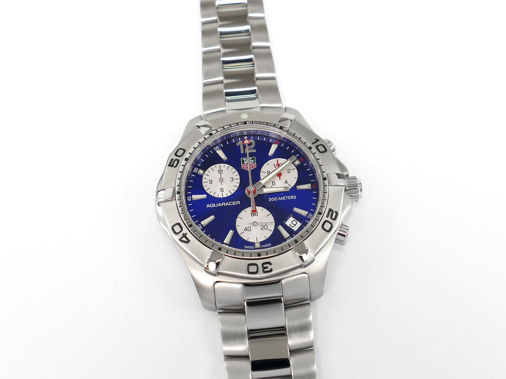 TAG Heuer Aquaracer CAF1112 Blue Chronograph