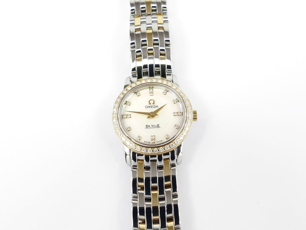 Omega De Ville Prestige White Mother of Pearl 4375.75.00