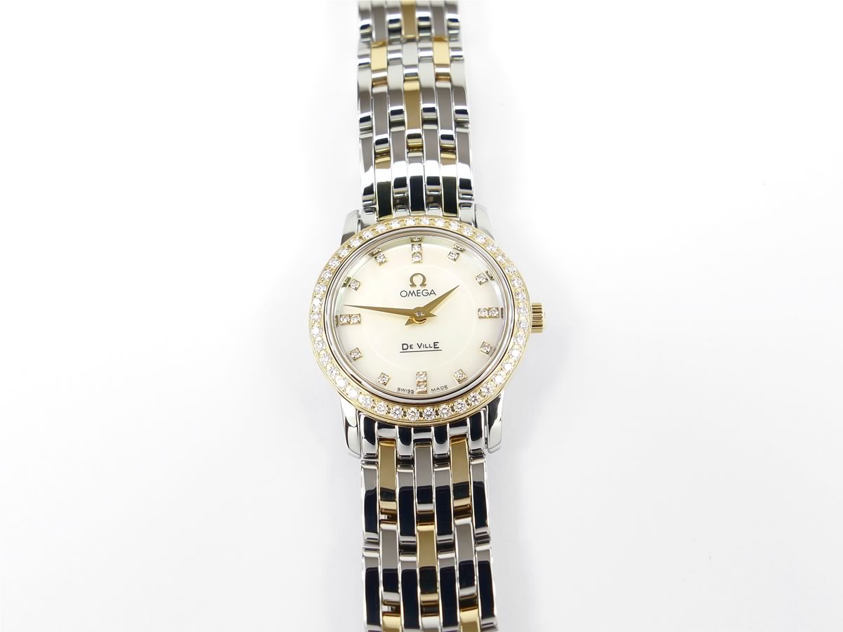 Omega De Ville Prestige White Mother of Pearl 4375.75.00