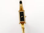 Gucci 1500L Black Dial 18k Gold Plated