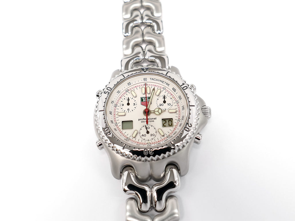 TAG Heuer SEL Lap Timer Chronograph S29.006M White