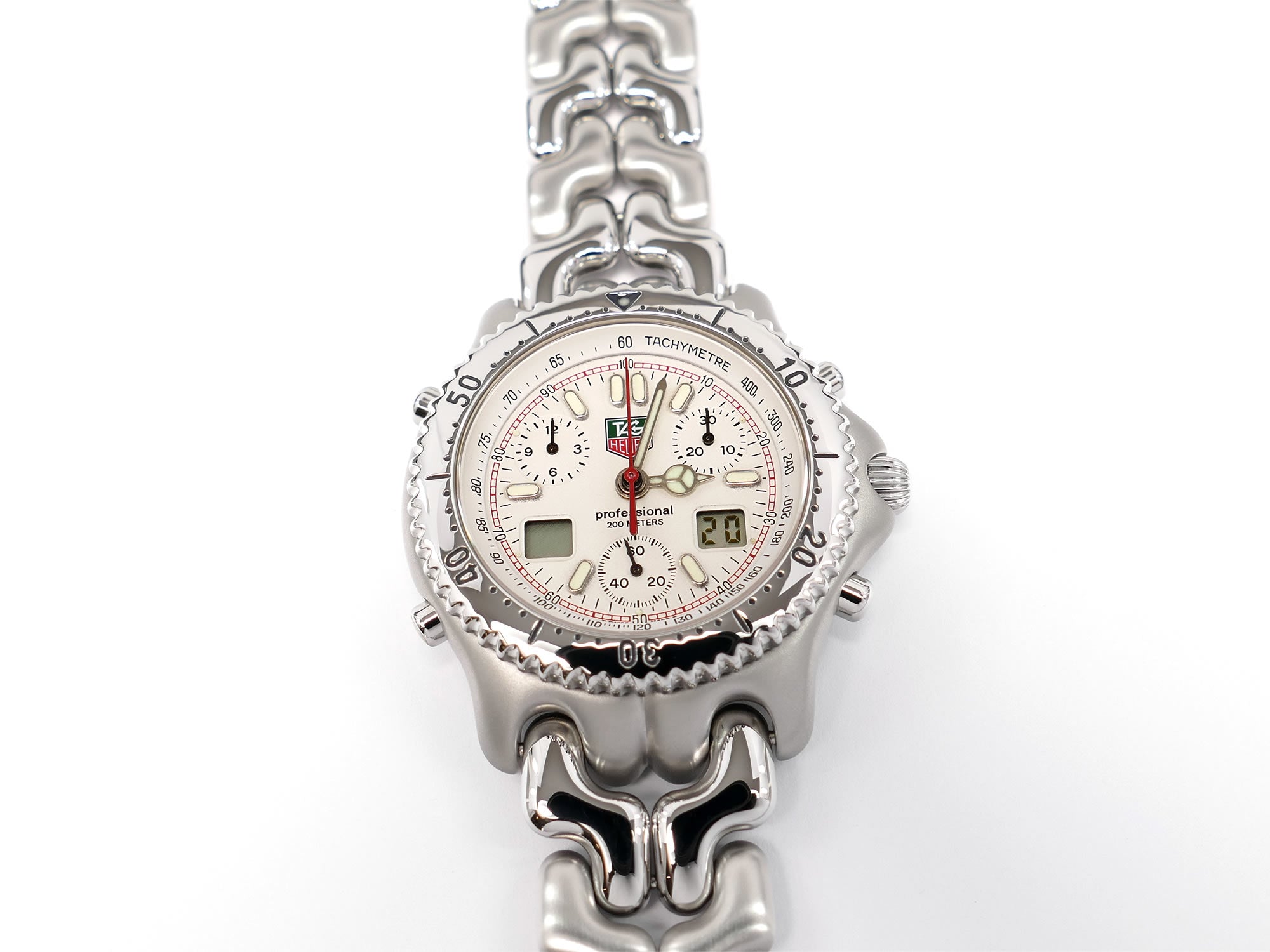 TAG Heuer SEL Lap Timer Chronograph S29.006M White
