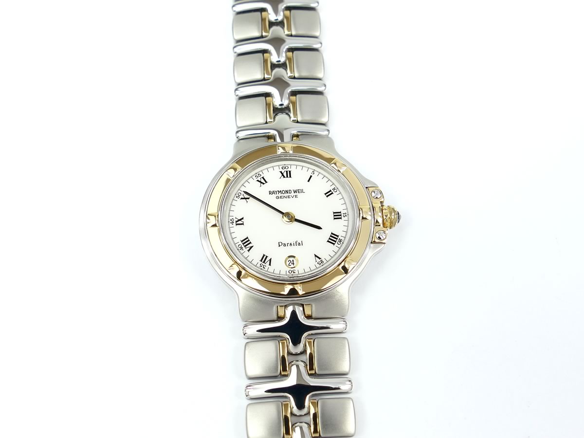 Raymond Weil Parsifal 9990 White Dial with 18k Gold