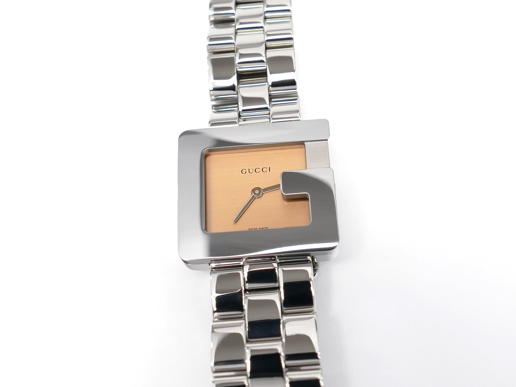 Gucci 3600 Copper / Salmon Pink 26mm Stainless Steel Square