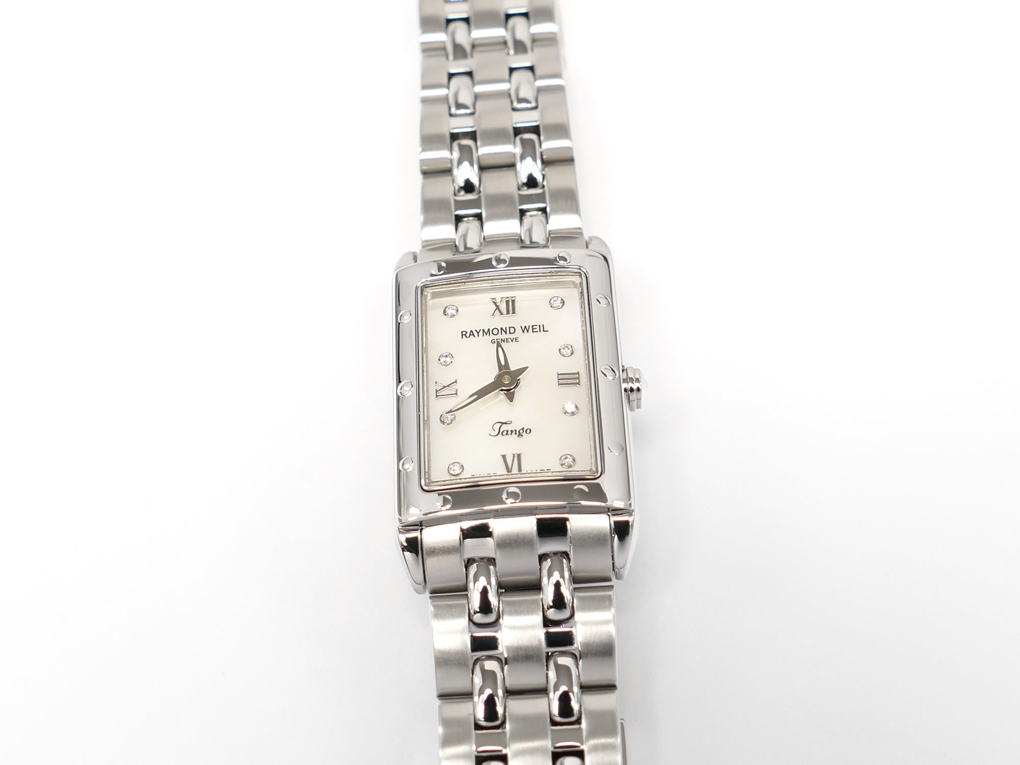 Raymond Weil Tango 5971 White Mother of Pearl Dial with Diamonds ...