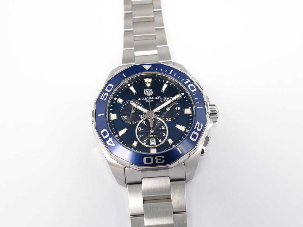 TAG Heuer Aquaracer CAY111B Blue Chronograph