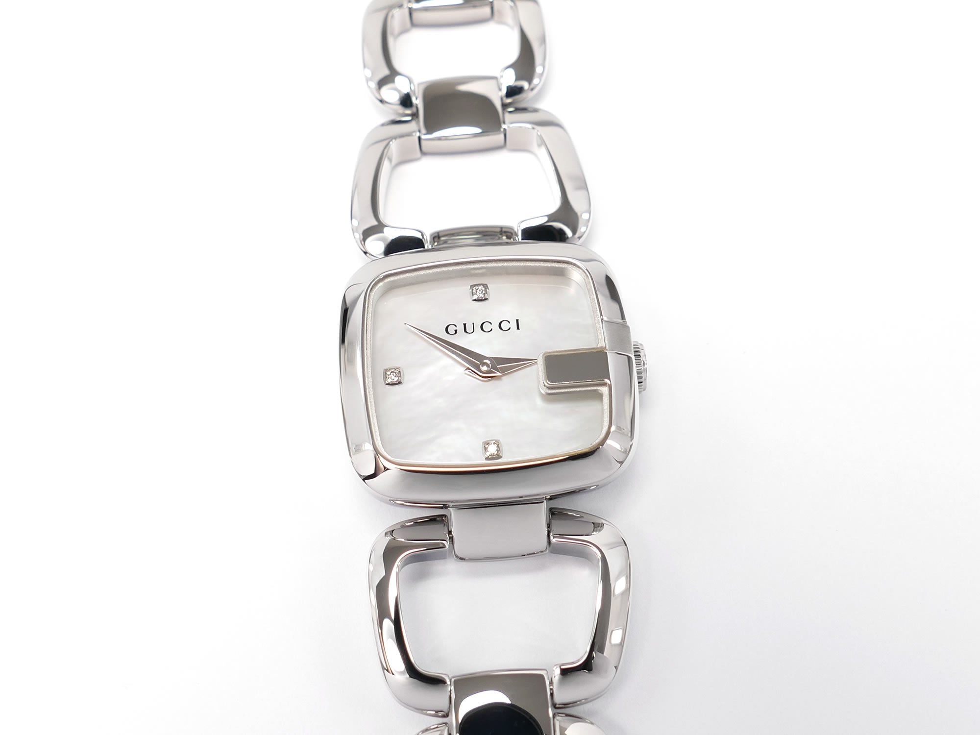 Gucci G 125.5 White Mother of Pearl
