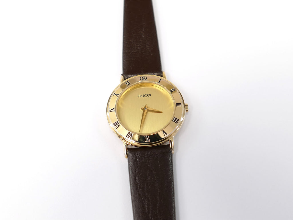 Gucci 3000L Champagne Dial 