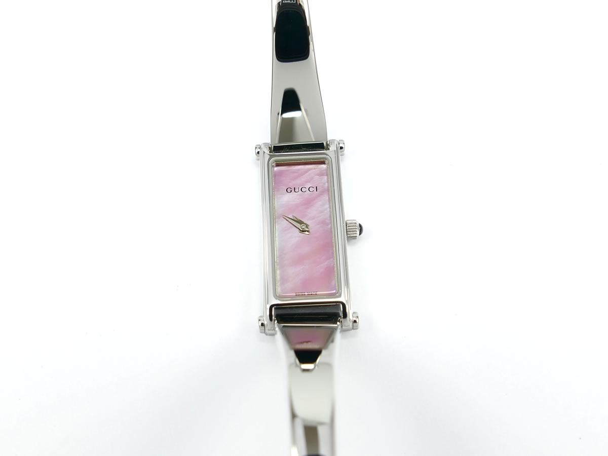Gucci 1500 L Pink Mother of Pearl Dial Stainless Steel