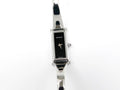 Gucci 1500 L Black Dial on Small Stainless Steel Bangle