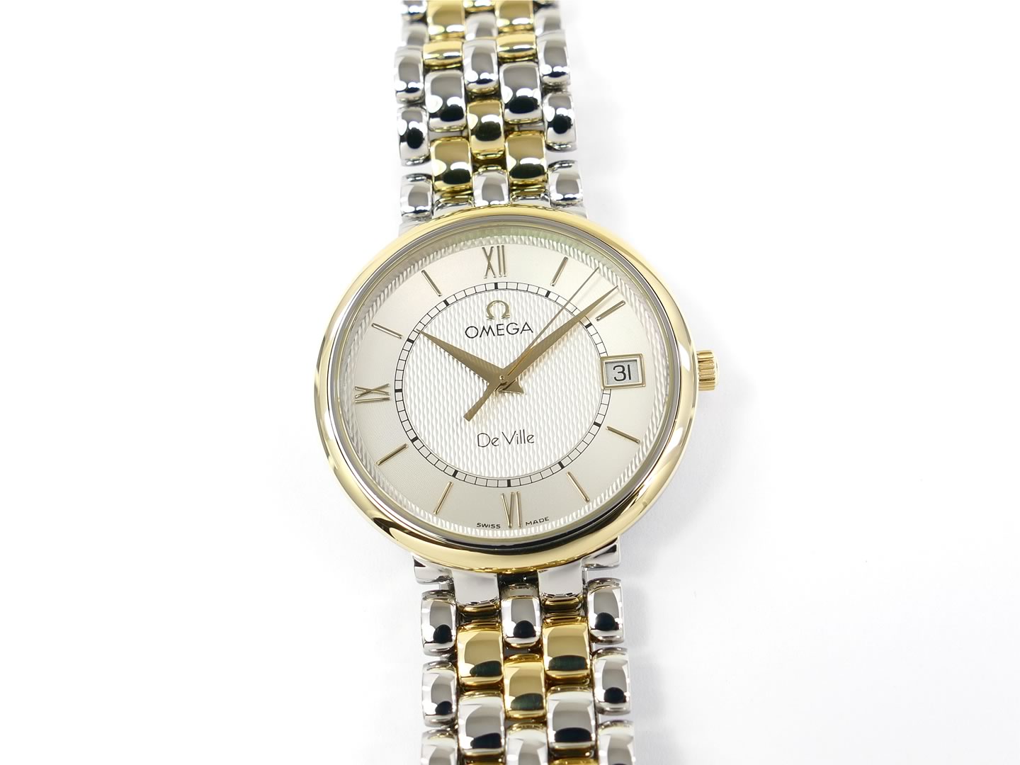Omega De Ville Silver Dial 7314.31.00 Stainless Steel & 18k Gold