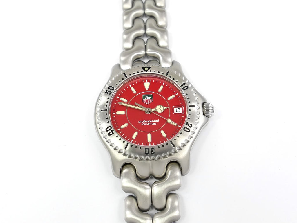 TAG Heuer SEL Red Dial WG111C Sports Elegance Link